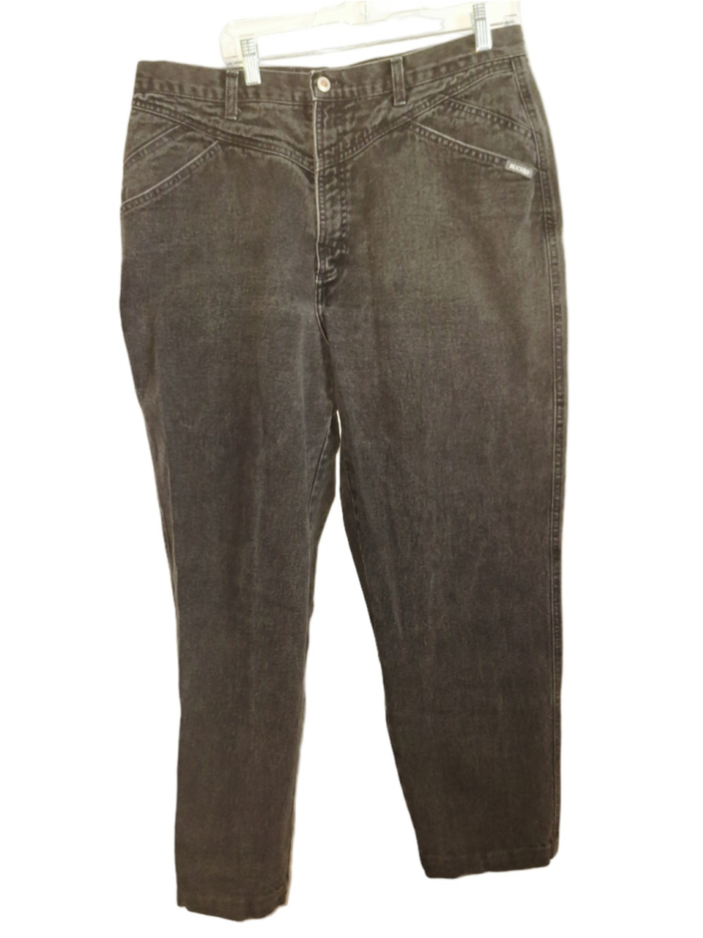 Y2K Rocky Mountain Black Denim Jeans Sz 19/20 Cowgirl rodeo western vintage 90s - Picture 2 of 4